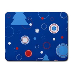 Christmas Pattern Tree Design Small Mousepad by Paksenen