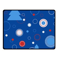 Christmas Pattern Tree Design Two Sides Fleece Blanket (small)