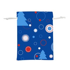 Christmas Pattern Tree Design Lightweight Drawstring Pouch (l)