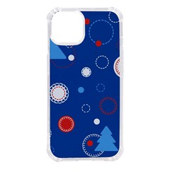 Christmas Pattern Tree Design Iphone 14 Tpu Uv Print Case by Paksenen