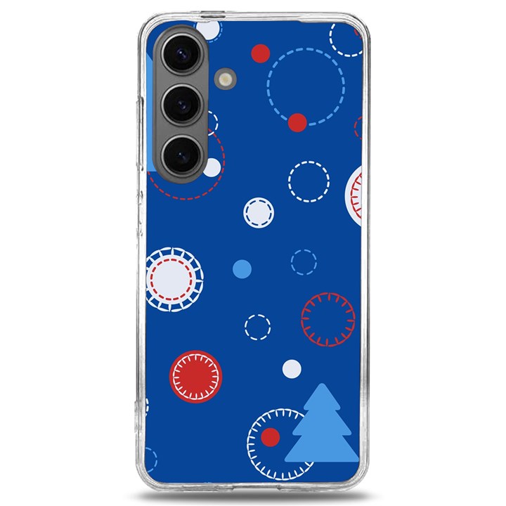 Christmas Pattern Tree Design Samsung Galaxy S24 6.2 Inch TPU UV Case