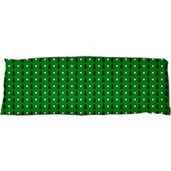 Green Christmas Tree Pattern Background 17 x47  Body Pillow Case Dakimakura (two Sides) by Paksenen