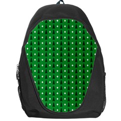 Green Christmas Tree Pattern Background Backpack Bag