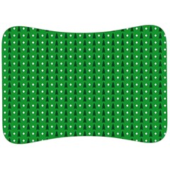 Green Christmas Tree Pattern Background Velour Seat Head Rest Cushion