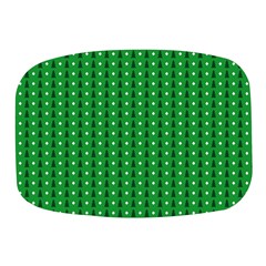 Green Christmas Tree Pattern Background Mini Square Pill Box by Paksenen