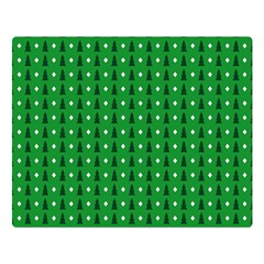 Green Christmas Tree Pattern Background Premium Plush Fleece Blanket (large)