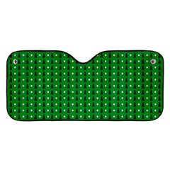 Green Christmas Tree Pattern Background Car Windshield Sunshade by Paksenen