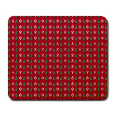 Snowflake Christmas Tree Pattern Large Mousepad