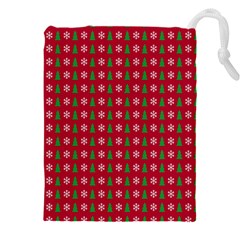 Snowflake Christmas Tree Pattern Drawstring Pouch (4xl)