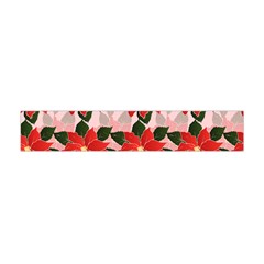 Poinsettia Pattern Seamless Pattern Christmas Xmas Premium Plush Fleece Scarf (mini)