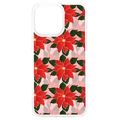 Poinsettia Pattern Seamless Pattern Christmas Xmas Iphone 15 Pro Max Tpu Uv Print Case