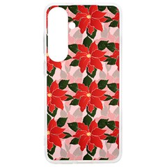 Poinsettia Pattern Seamless Pattern Christmas Xmas Samsung Galaxy S24 Ultra 6 9 Inch Tpu Uv Case