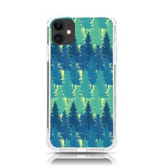 Christmas Trees Pattern Digital Paper Seamless Iphone 11 Tpu Uv Print Case by Paksenen