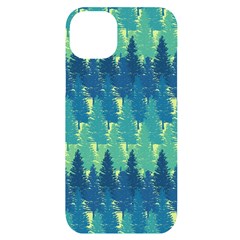 Christmas Trees Pattern Digital Paper Seamless Iphone 14 Plus Black Uv Print Case