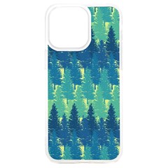 Christmas Trees Pattern Digital Paper Seamless Iphone 15 Plus Tpu Uv Print Case by Paksenen