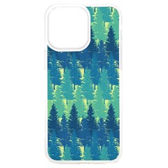 Christmas Trees Pattern Digital Paper Seamless Iphone 15 Pro Max Tpu Uv Print Case by Paksenen