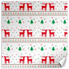 Red Green And Blue Christmas Themed Illustration Canvas 12  X 12 