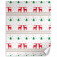 Red Green And Blue Christmas Themed Illustration Canvas 16  X 20 