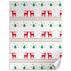 Red Green And Blue Christmas Themed Illustration Canvas 36  X 48 