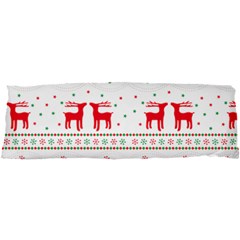 Red Green And Blue Christmas Themed Illustration 21 x63  Body Pillow Case Dakimakura (two Sides) by Paksenen