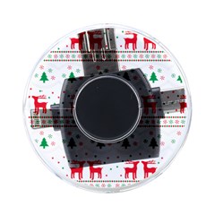 Red Green And Blue Christmas Themed Illustration On-the-go Memory Card Reader by Paksenen