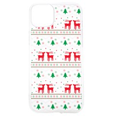 Red Green And Blue Christmas Themed Illustration Iphone 15 Tpu Uv Print Case by Paksenen