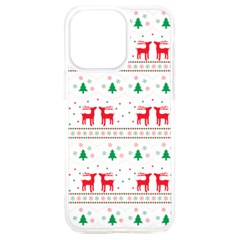 Red Green And Blue Christmas Themed Illustration Iphone 15 Plus Tpu Uv Print Case by Paksenen