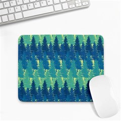 Christmas Trees Pattern Digital Paper Seamless Small Mousepad by Paksenen