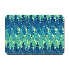 Christmas Trees Pattern Digital Paper Seamless Small Doormat