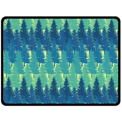 Christmas Trees Pattern Digital Paper Seamless Fleece Blanket (large)