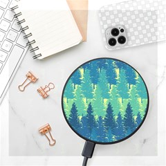 Christmas Trees Pattern Digital Paper Seamless Wireless Fast Charger(black)