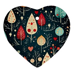 Christmas Tree Pattern Ornament (heart)