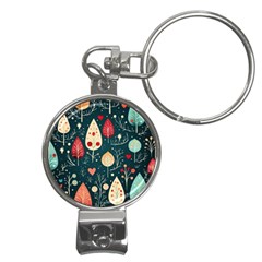 Christmas Tree Pattern Nail Clippers Key Chain