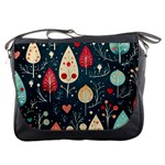 Christmas Tree Pattern Messenger Bag Front