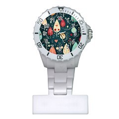 Christmas Tree Pattern Plastic Nurses Watch