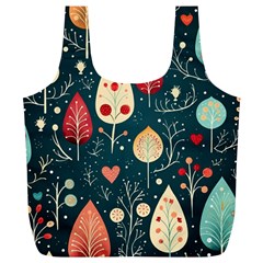 Christmas Tree Pattern Full Print Recycle Bag (xl)