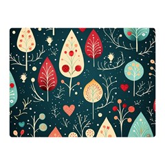 Christmas Tree Pattern Two Sides Premium Plush Fleece Blanket (mini)