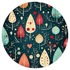 Christmas Tree Pattern Round Trivet