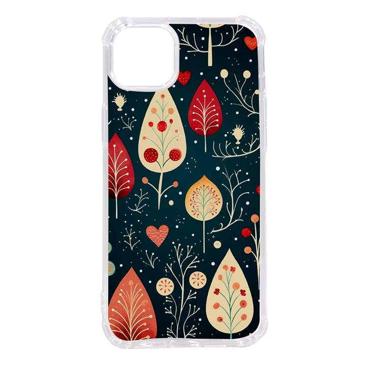 Christmas Tree Pattern iPhone 14 Plus TPU UV Print Case