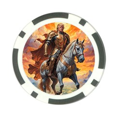 Heroic Trump Warrior In Golden Armor Poker Chip Card Guard (10 Pack) by AwesomeSauce