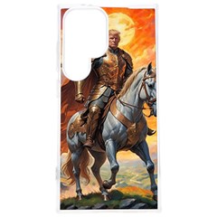 Heroic Trump Warrior In Golden Armor Samsung Galaxy S24 Plus 6 7 Inch Tpu Uv Case by AwesomeSauce