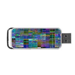 Glitch Chaos Print Portable Usb Flash (two Sides)