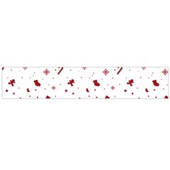 Christmas Xmas Holiday Pattern Background Large Premium Plush Fleece Scarf 