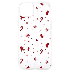 Christmas Xmas Holiday Pattern Background Iphone 15 Pro Tpu Uv Print Case by Paksenen