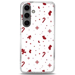 Christmas Xmas Holiday Pattern Background Samsung Galaxy S24 6 2 Inch Tpu Uv Case by Paksenen