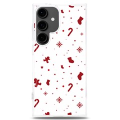 Christmas Xmas Holiday Pattern Background Samsung Galaxy S24 Plus 6 7 Inch Tpu Uv Case by Paksenen