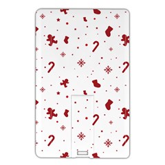 Christmas Xmas Holiday Pattern Background Name Card Style Usb Flash Drive