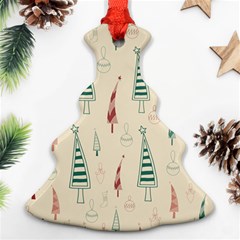 Trees Christmas Holiday Pattern Ornament (christmas Tree) 