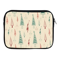 Trees Christmas Holiday Pattern Apple Ipad 2/3/4 Zipper Cases by Paksenen