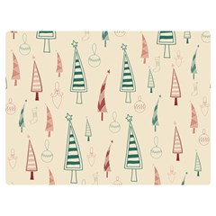 Trees Christmas Holiday Pattern Premium Plush Fleece Blanket (extra Small) by Paksenen